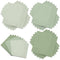 Whaline 150 Pack Sage Green Napkins 6.5 x 6.5 Inch 3 Colors Disposable Paper Napkins Sage Green Dinner Napkins for Wedding Party Celebration Gathering Supplies Table Decorations, W8577