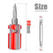 Bestgle 5 Pcs Stubby Screwdriver Set, Phillips and Flat Head Screwdriver Portable 2-in-1 Screwdriver Set Sewing Machine Ultra Short Screwdriver Tool
