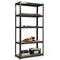 Giantex Storage Rack Shelving Unit, Storage Shelf Steel Garage Utility Rack w/5 Adjustable Shelves, Heavy Duty Display Stand for Books Kitchenware, Tools Bolt-Free Assembly, 75 x 30 x 148.5CM (Black)