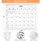 Lbylyhxc 2024 Calendar - from Now to December 2024, 18-month wall calendar for 2023-2024, 14.7 x 11.5 inches, minimalist and eco-friendly design contains Julian dates (ECO-FRIENDLY)