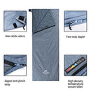 Naturehike Sleeping Bag – Envelope Lightweight Portable, Waterproof, Comfortable with Compression Sack - Great for 3 Season Traveling, Camping, Hiking, Outdoor Activities (XL-Shadow Blue)