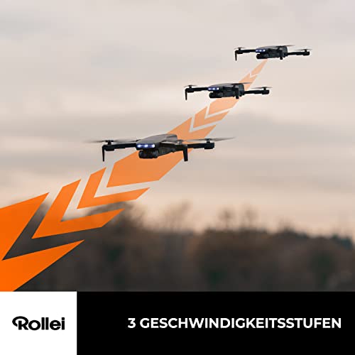 Rollei Fly 80 Combo Drone, WiFi Live Image Transmission, 6-Axis Gyroscope, Full HD Camera, Long Flight Time, App Control and Includes Remote Control