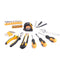 MasterSpec 47Pcs 12V Cordless Drill Driver Set Household Hand Tool Kit w/ 2 Batteries