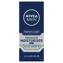 NIVEA MEN Protect And Care Moisturiser SPF15 (75ml), Non Greasy Moisturiser for Men with Aloe Vera And Pro-Vitamin B5, Men's Face Cream to Soothe and Regenerate Skin