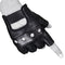 SHADOW DANCE UK Unisex real Leather Fingerless Gloves Plain Studded Cycling Driving Gym Wheelchair (Medium, Fingerless Plain Black Gloves), Fingerless Plain Black Gloves, m