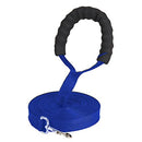 1.8M/3M/4.5M/6M/9M/15M/20M Nylon Double Dog Leash with Comfortable Padded Handle Recall for Puppy Training, Durable, Strong Lead - Walking, Jogging, and Running for Small,Medium and Large Dogs (4.5M, Blue)