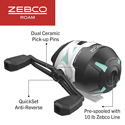 Zebco Roam Spincast Reel and Telescopic Fishing Rod Combo