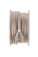 Seachoice Boat Anchor Rope, Double-Braid, Nylon, Achor Line, 1/2 in. X 100 Ft, Gold/White