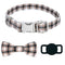 UPET Dog Collar Puppy Adjustable Detachable Bow Tie Classic Female Collars Boy Girl Boy Safety Collars with Metal Buckle for Small Medium Large Dogs Included Airtag Hander Case(M)