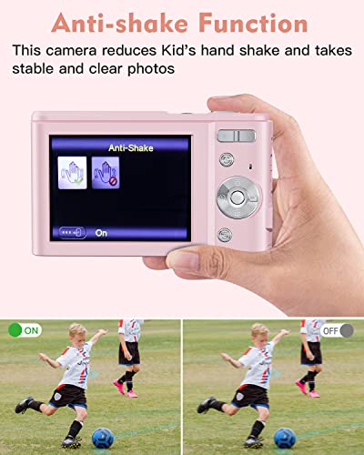 Zostuic Autofocus 48MP Digital Camera for Kids with 32Gb Card, 1080P Teen Kid Camera FHD Vlogging Camera Compact Mini Cameras for 4-10 Year Old Student, Boy, Girl