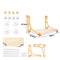 Window Cat Hammocks Pet Cat Bed Cat Perch Seat for Indoor Cats, Space Saving Cat Bed with Screw Suction Cups Durable Big Pet Perch Bed Holds Up to 20kg, Yellow