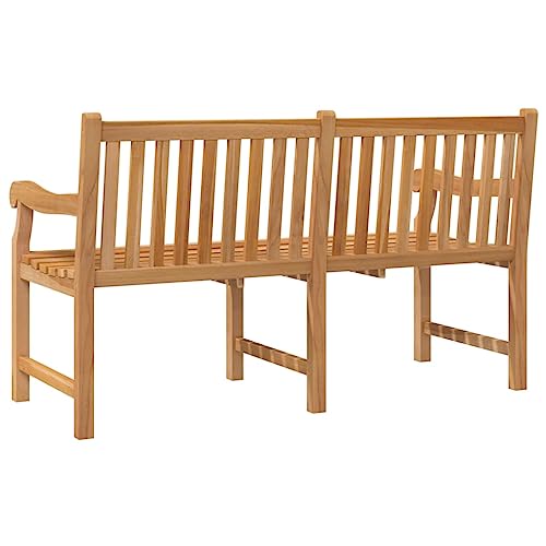 'vidaXL Garden Bench-150 cm-Teak Wood-Durable Outdoor Seating-Blends with Any Patio Decor-Easy Assembly Required