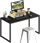 SHW Desk Home Office 40-Inch Computer Table, Black