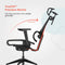 ErgoTune Supreme Ergonomic Office Chair - Adjustable Backrest Desk Chair, Lumbar Support, Headrest, 5D Armrests - High Back Breathable Durable Mesh Recline (Charcoal Black)