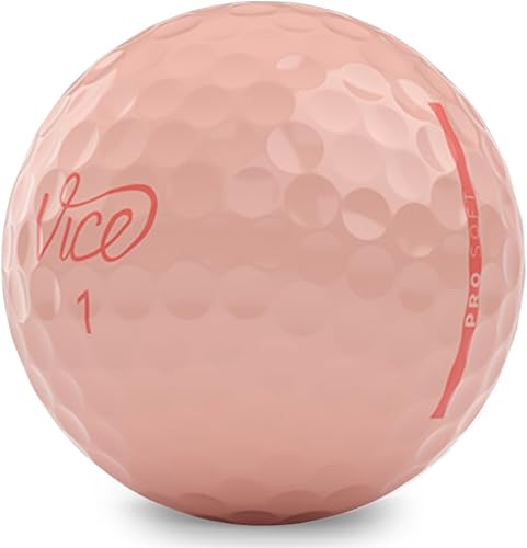 Vice Golf Pro Soft Hue Peach Parfait Golf Balls
