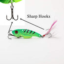 WANBY Proven Explosive Color Special Spinner Spoon Swimbait Vibrating Jigging Freshwater Saltwater Fishing Lures with Hook Fishing Tackle for Trout Bass Salmon（7Pcs）