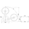 Marine Flip-up Retrackable Dinghy Wheels Pair Nylon Inflatable Boat Launching Wheels/Boat Dolly