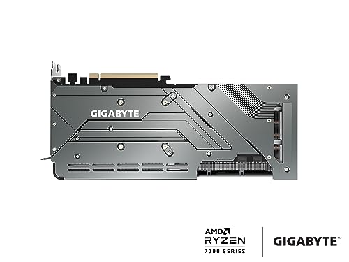 GIGABYTE Radeon RX 7700 XT Gaming OC 12G Graphics Card, 3X WINDFORCE Fans 12GB 192-bit GDDR6, GV-R77XTGAMING OC-12GD Video Card