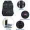 KROSER TSA Friendly Travel Laptop Backpack 17.3 Inch, Black Grey, 18.4 inch, Daypack Backpacks