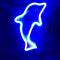 (Dolphin -Blue) - QiaoFei Neon Light,LED Dolphin Sign Shaped Decor Light,Wall Decor for Chistmas,Birthday Party,Kids Room, Living Room, Wedding Party Decor(Blue)