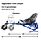 Hoverboard seat attachment, hoverboard go kart for adults & kids, accessories to transform hoverboard into go cart, hover carts for self balancing scooter with off-road tire and shock absorber, blue