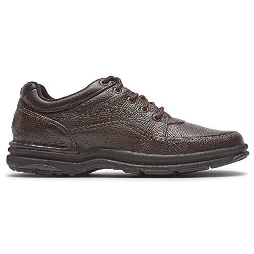 Rockport Men's World Tour Classic Walking Shoe, Brown Tumbled Leather, US 11.5