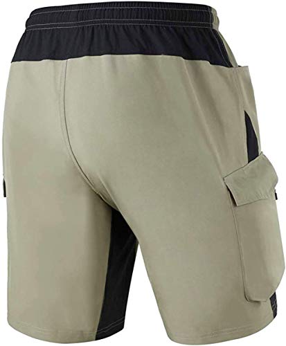 Men's Mountain Bike Shorts 3D Padded Bicycle MTB Shorts Loose-fit Lightweight MTB Cycling Shorts