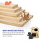 2 Layer Large Wooden Cat House Condo Indoor Kitty Scratching Playhouse Durable for Cats Rabbit