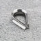 ECSiNG 30Pcs Rope Loop 304 Stainless Steel Cable Lug Heart Thimble Metal Cable Lug Wire Rope Thimbles Accessories for Stakes Lamp Holders DIY Making