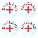 Acclaim Jumbo 6 cm England White Red Lawn Bowls Identification Stickers Markers 4 Full Sets Of 4 Self Adhesive