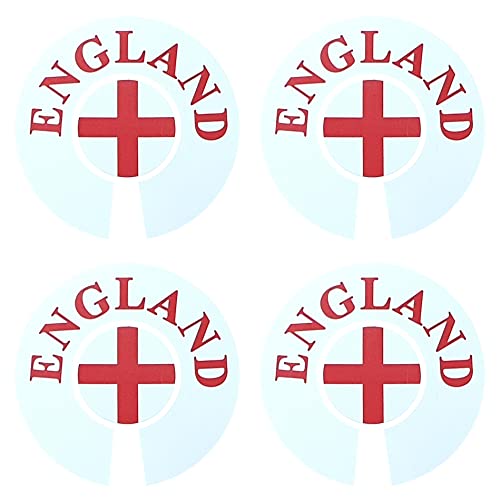 Acclaim Jumbo 6 cm 1 x England Red 1 x England Black Red Lawn Bowls Identification Stickers Markers 2 Full Sets of 4 Self Adhesive