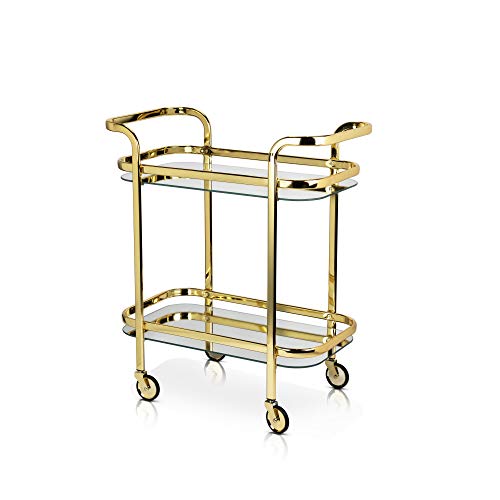 Viski Belmont Gold Bar Cart, Gold, 5891TBV