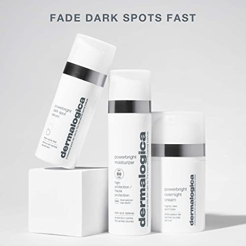 Dermalogica Powerbright Moisturizer SPF 50 Facial Sunscreen Shields Skin Against Dark Spots with Niacinamide & Hyaluronic Acid, 1.7 Fl Oz