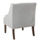 HomePop Velvet Swoop Arm Living-Room-Chairs, Light Grey