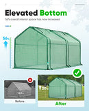 Quictent Updated Super Large Zipper Doors Mini Greenhouse Portable Cloche Green House 71WX 36D X 36H