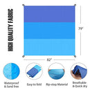 Beach Blanket,picnic blanket Large Oversized Waterproof Sand Proof Beach Mat, Outdoor Lightweight Portable Picnic Mat for Travel, Camping, Hiking and Music Festivals(82" X79")200x210CM）