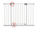 Dreambaby Liberty Extra-Wide Baby Safety Gate - with Smart Stay-Open Feature - Fits Openings 99-105.5cm Wide & 76cm Tall - White - Model F867