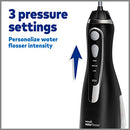 Waterpik Cordless Advanced Water Flosser For Teeth, Gums, Braces, Dental Care With Travel Bag and 4 Tips, ADA Accepted, Rechargeable, Portable, and Waterproof, Black WP-582