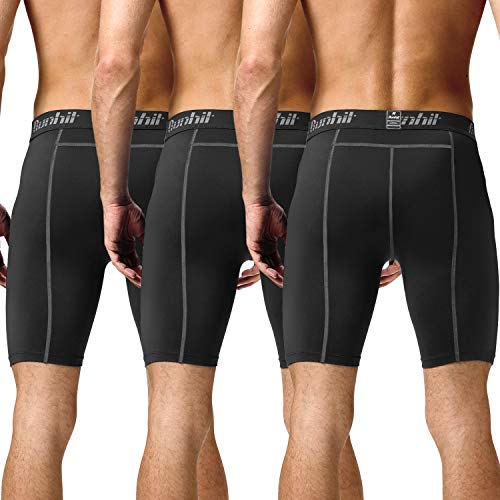 Runhit Compression Shorts Men Underwear Spandex Running Shorts Workout Athletic