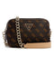 GUESS womens Noelle Crossbody Camera, Brown Logo, One Size US, Brown Logo, One_size US