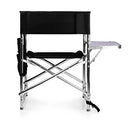 Picnic Time ONIVA - a Brand - Sports Chair with Side Table, Beach Chair, Camp Chair for Adults, (Black)