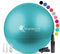 SmarterLife Workout Exercise Ball for Fitness, Yoga, Balance, Stability, or Birthing, Great as Yoga Ball Chair for Office or Exercise Gym Equipment for Home, Premium Non-Slip Design (45 cm, Turquoise)