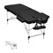 Zenses Massage Table Black 75cm Portable Aluminium, Massages Therapy Bed, Folding Beauty Spa Waxing Tables Headrest 3 Fold Chair Bounes Cover Carry Bag Beds