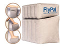 FLYPAL Inflatable Foot Rest for Air Travel, U.S Patented 2 in 1 Design, Blow-Up Pillow Cushion for Home, Office and Kids to Sleep on Long Flights, 17“x11 x17, Grey.