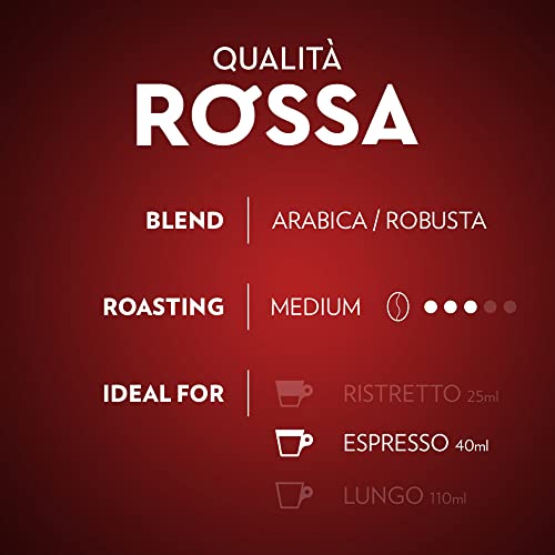 Lavazza Qualità Rossa Coffee Capsules - Compatible with Nespresso Machines - 30 Pods