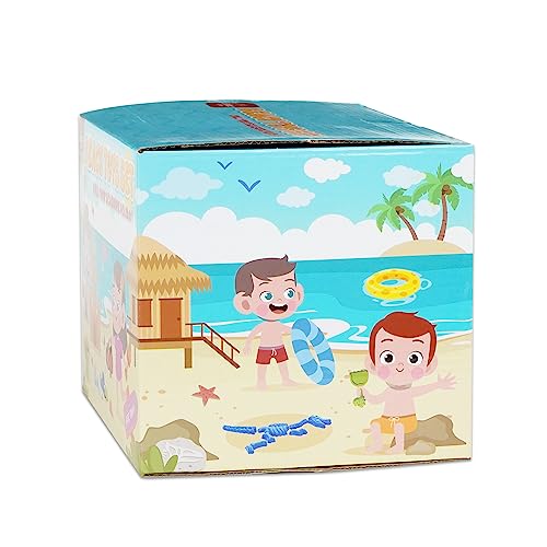 Lehoo Castle Beach Toys, Sand Toys for Kids 30 Pcs, Dinosaur Beach Sand Toy with Sand Molds Beach Bucket Sand Shovel Mesh Bag, Summer Outdoor Beach Supplies