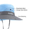 Muryobao Women's Sun Hat Outdoor UV Protection Foldable Mesh Bucket Hat Wide Brim Summer Beach Fishing Cap Sky Blue, Fit Head Circumference Size: 21"-23"