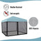 Seogwisam Mosquito Netting for 10'x10' Pop up Canopy Tent or Gazebo,Zipper Screen Sidewalls for Outdoor Garden Patio Gazebo(Mosquito Net Only,Black)