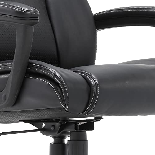 Serta Style Hannah II Office Chair, Bonded Leather, Black