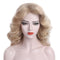 STfantasy 1920s Wig for Women Mid Long Wave Blonde Hair Natural Wig Women Daily Costume Cosplay Party